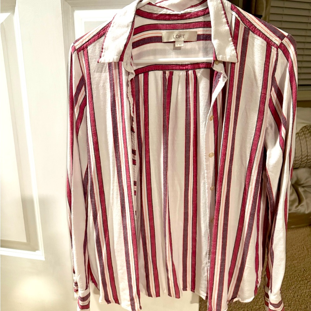Striped button up shirt